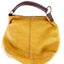 Lucky Women&#39;s Cow Hide Leather Hobo Bag Natural Tan - $38.60