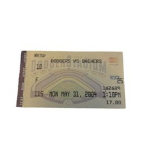 2004 Milwaukee Brewers at Los Angeles Dodgers Ticket 5/31 Gagne Win LA walkoff - $8.00