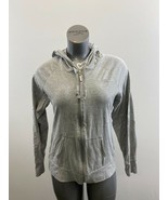 Champion Women&#39;s Full Zip Hoodie Size XL Gray Athletic Cotton Blend Long... - $11.87