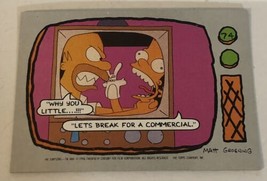 The Simpsons Trading Card 1990 #74  Bart Simpson Homer - $1.97