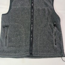 Old Navy RN#54023 Men's Gray Full Zip Fleece Pockets Vest Size Medium image 9