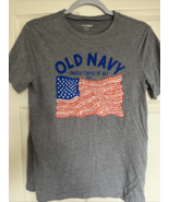 Old Navy Youth XL Fourth of July 2022 Flag T-Shirt - Gray, No Tags, Neve... - $14.99