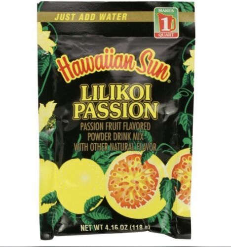 Primary image for Hawaiian Sun Lilikoi Passion  Drink Mix 4.16 Oz Bag (Pack Of 2)