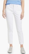 NWT Caslon Women’s White Stretch Mid Rise Ankle Length Chino Pants Sz 14 - $24.74