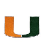 University of Miami Hurricanes NCAA Football Fully Embroidered Iron On P... - €5,11 EUR+