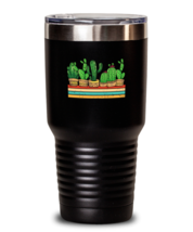 30 oz Tumbler Stainless Steel Insulated Funny Plants Gardening Cactus  - £23.55 GBP