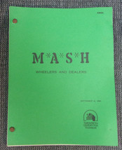 MASH: Wheelers and Dealers Original 1981 Television Script By Mumford &amp; ... - £59.81 GBP