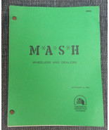 MASH: Wheelers and Dealers Original 1981 Television Script By Mumford &amp; ... - £60.50 GBP