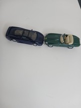 Vintage Blue Maisto Jaguar XJ220 Supercar 1/40 &amp; E Cabriolet 1/38 Car Lot - $176.48 MXN