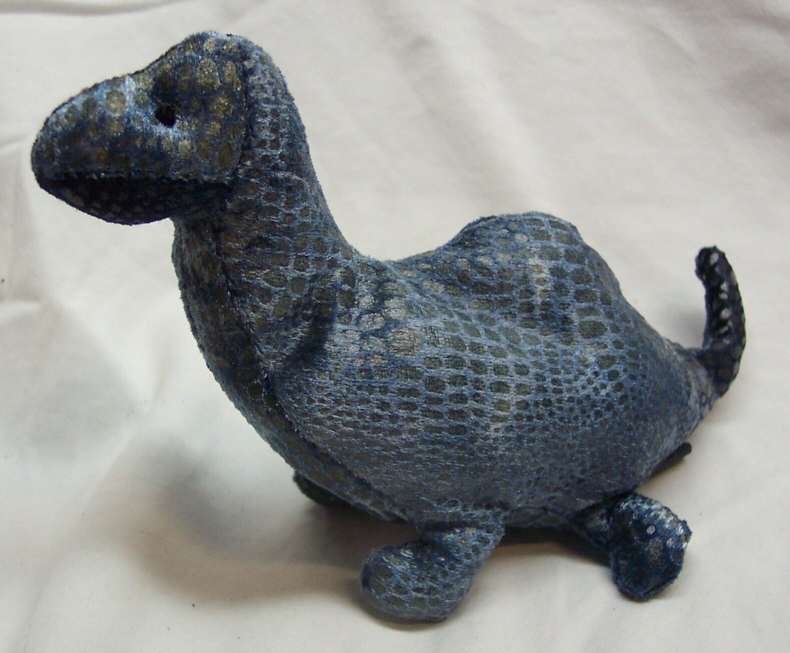 Russ PLATO THE BRONTOSAURUS DINOSAUR BEAN BAG 7&quot; Plush STUFFED ANIMAL To... - $14.85
