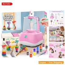 Screen-Free Mini Pottery Craft Wheel Set for Children 6-12 - Fun and Cre... - $52.42