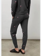 Rails Vintage Joggers Women&#39;s S Black Flower Buds High Rise Drawstring P... - £33.29 GBP