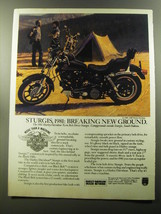 1981 Harley-Davidson Sturgis Motorcyle Advertisement - Breaking New Ground - $14.99