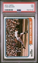 1974 Topps Tom Seaver PSA 7 #80 New York NY Mets Hall Of Fame HOF Legend! - £63.30 GBP