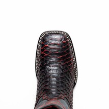 MISSOURI Genuine Snake Skin Cowboy Boot from the Western Collection BlackCherry image 6