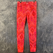 Joes Jeans Womens W26 28x28 Red Tribal High Water Print Skinny Ankle Made in USA - £15.59 GBP