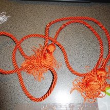 GRADUATION HONOR CORD TO WEAR WITH ROBE orange  60&quot; - $9.00