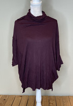 h by bordeaux NWOT women’s ribbed short sleeve Turtleneck sweater Size L J10 - £6.32 GBP