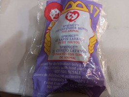 Ty McDonald&#39;s Teenies Springy The Lavender Purple Bunny Rabbit  - $7.50