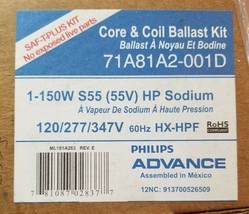 Philips Advance Core And Coil Ballast Kit 71A81A2-001D New - £34.31 GBP