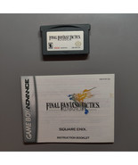 GBA Final Fantasy Tactics Advance w/ Manual (Game Boy Advance, 2003) Tested - $34.00