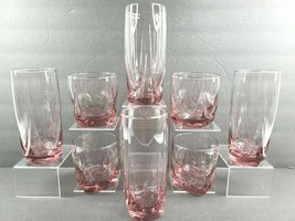 Libbey Imperial Plum (4) Cooler (4) Old Fashioned Glasses Set Elegant Tumblers - $88.97