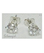 CZ Cubic Zirconia Clear Stud  Round - $11.94 CAD+