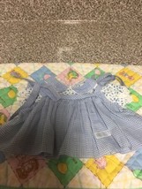 Vintage Cabbage Patch Kids Blue  Dress With Shoulder Ties Made In Taiwan - £35.26 GBP