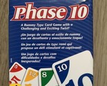 Phase 10 Card Game Mattel Games Rummy Type Game 2012 - $12.29