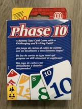 Phase 10 Card Game Mattel Games Rummy Type Game 2012 - £9.66 GBP