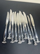 11 Wallace Romance of the Sea Sterling Handle Dinner Knives .925 Vintage... - €437,48 EUR