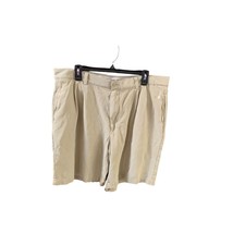 Tommy Bahama Mens Size 38 Silk Shorts Pleated front Golf Tennis Khaki - $19.75