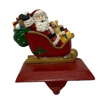 Vintage Windsor Collection Santa Sleigh Stocking Holder Cast Iron Toys Christmas - $34.60