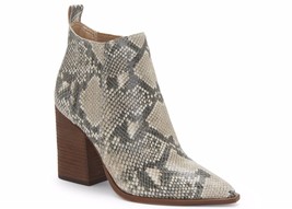 NEW VINCE CAMUTO Snake “Gabeena” Leather Chelsea Block Heel Boots (Size ... - £31.86 GBP