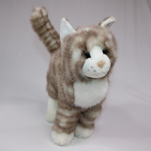 Bass Pro Shops Plush Cat Standing Tabby Cat Gray White Collectible Kitte... - £11.39 GBP