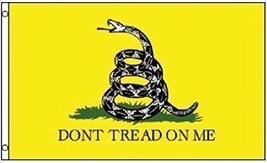 Yellow Dont Tread On Me Flag 12X18 Inch Boat Bike Cycle Grommet Flag by Friend F - £3.10 GBP