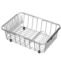 Expandable Dish Drying Rack, Stainless Steel Dish Drainer Rack Organizer In Sink - £51.12 GBP