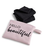 MSRP $40 Charter Club Make Up Hello Beautiful Makeup Bag/Towel Gift Set ... - $15.67