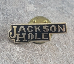 Jackson Hole Ski Souvenir Travel Vintage Lapel Hat Pin Wyoming - $12.99