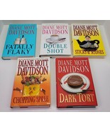 5 Diane Mott Davidson HCDJ Book Lot Fatally Flaky Double Shot Dark Tort ... - £19.10 GBP