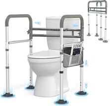 Fsa Eligible Toilet Safety Rails, Adjustable Toilet Rails For Seniors Fi... - £59.87 GBP