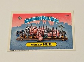 Garbage Pail Kids vtg Sticker Card 1986 Topps Series 4 Nailed Neil 155b Spikes - £13.38 GBP