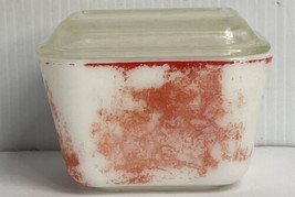 Pyrex 1 1/4 Cup Primary Red  Refrigerator Dish With Lid 501-C #7 - £6.19 GBP