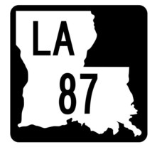 Louisiana State Highway 87 Sticker Decal R5804 Highway Route Sign - $1.45+