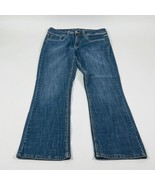 Riders by Lee Mid Rise Boot Cut Womens Jeans Size 8M Blue Stretch Dark Wash - $23.74