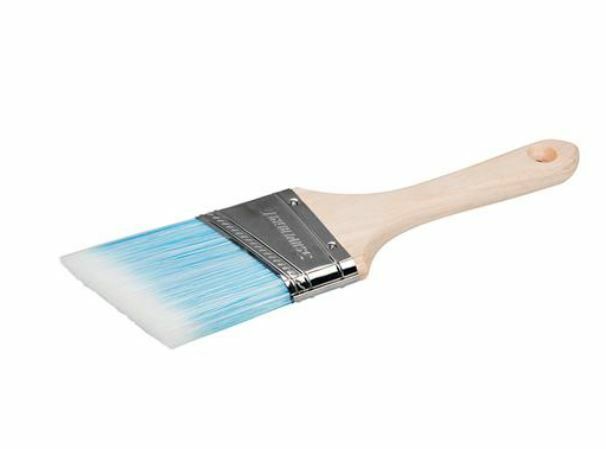 2 x 65mm Angled Paint Brush Cutting In / Edging Painting & Decorating S117 Item image 4