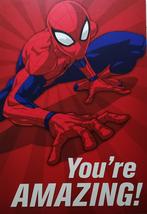 Spider-Man Greeting Card Birthday &quot;You&#39;re Amazing!&quot; - $3.89