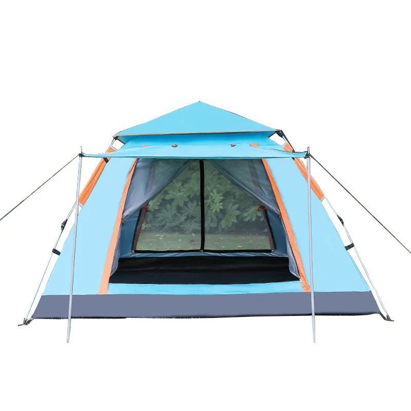 Ck open square single layer tent 3 4 person family picnic outdoor camping tent supplies thumb200