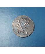 1731 Dutch Netherlands Colonial Voc Duit New York Penny FOX Rare Type Coin_c42 - $32.45