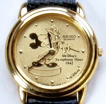 New Vintage Symphony Hour Limited Edition Seiko Ladies Mickey Mouse Watch! HTF!  - $375.00